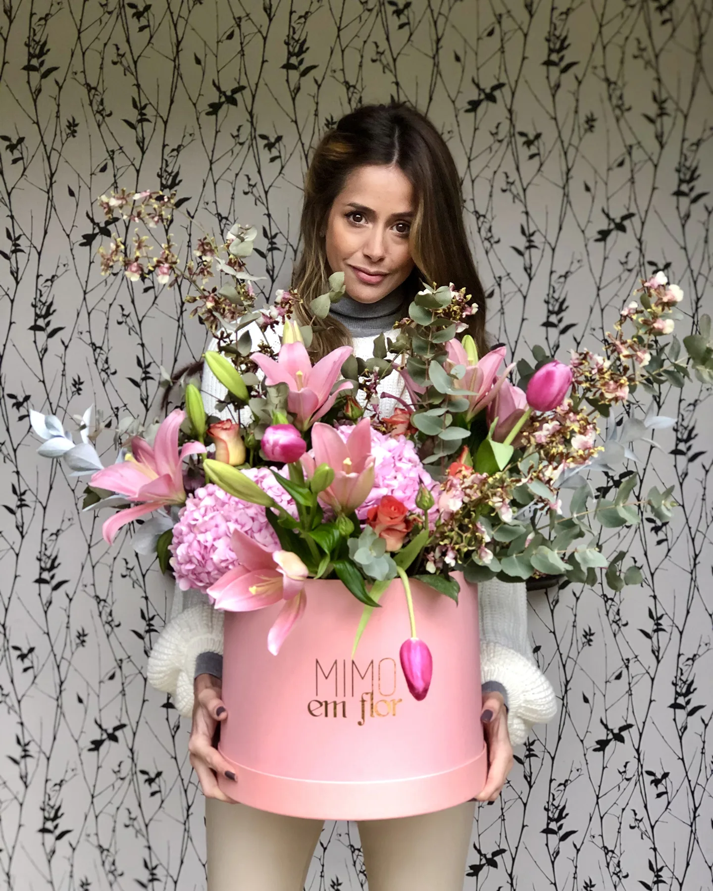 Box GG Rosa <br>Hortênsias e Lírios