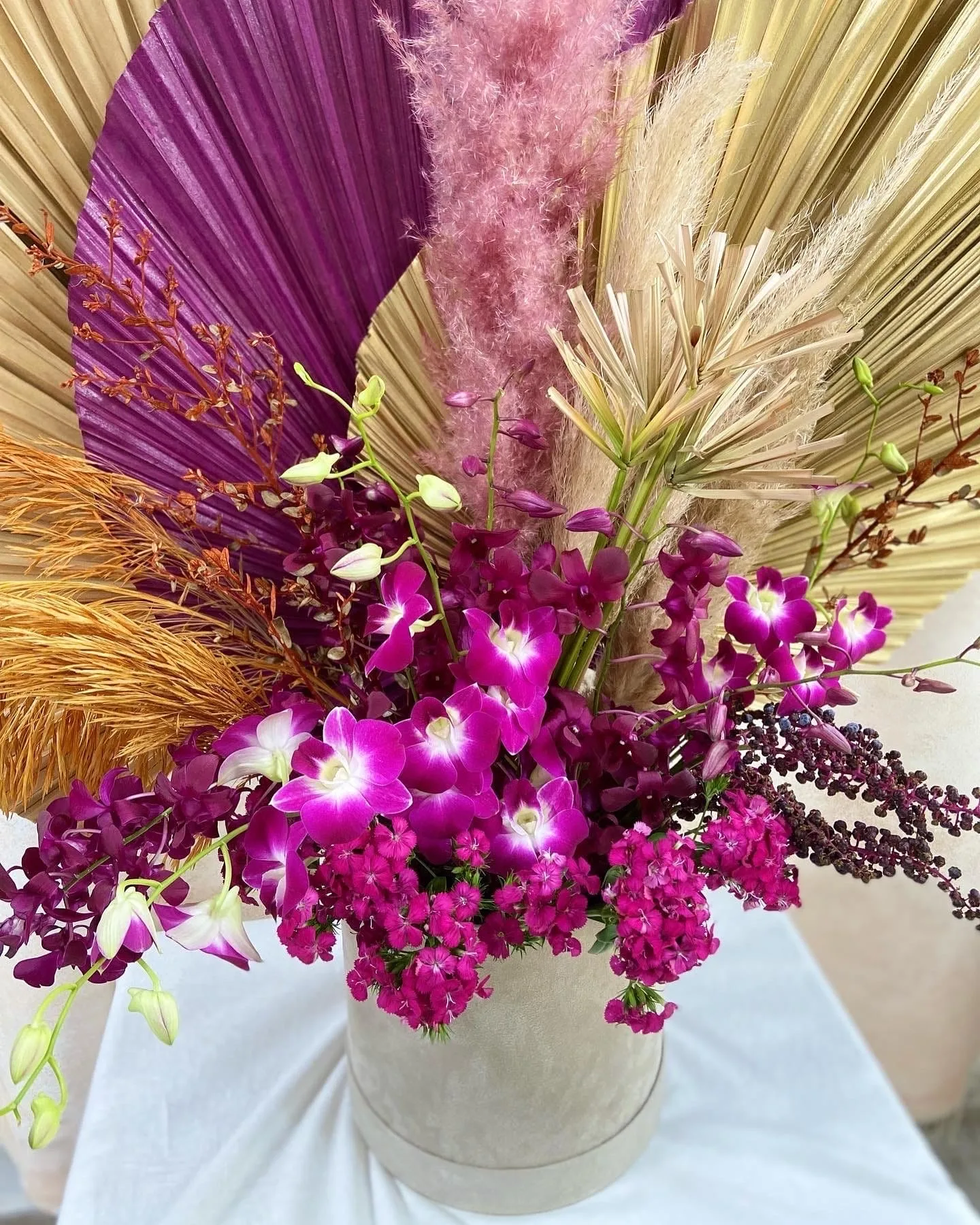 Box Camurça GG <br>Orquídeas e Plumas - Image 2