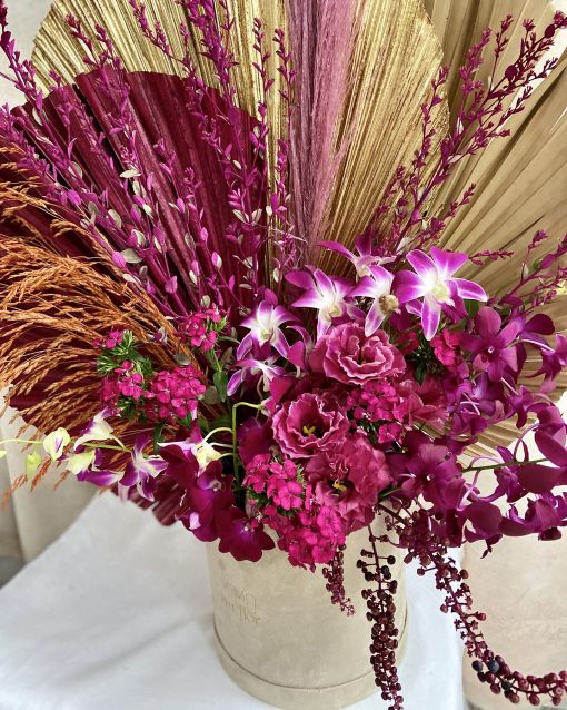 Box Camurça G <br>Com orquídeas - Image 2