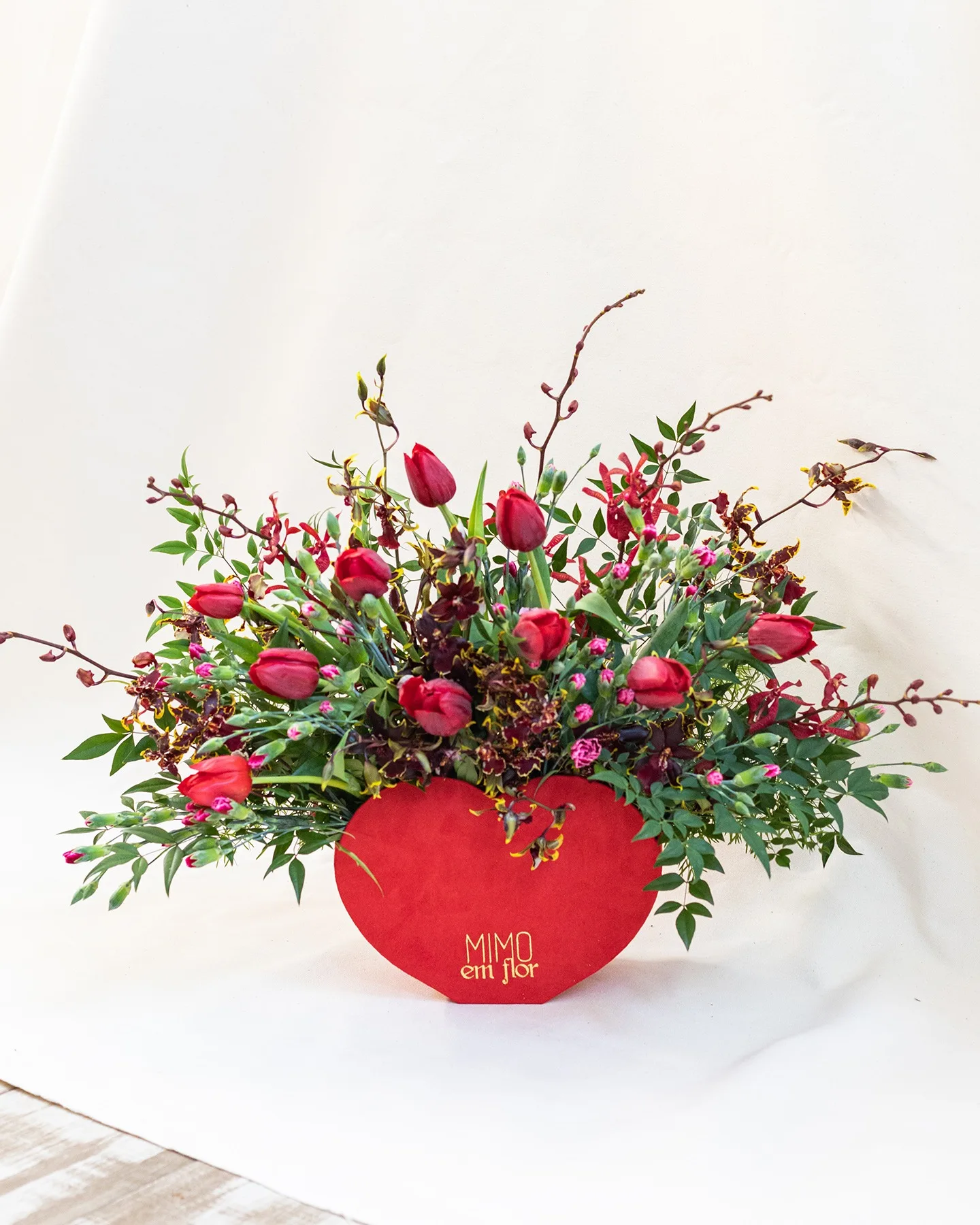 Kit Coração Cereja <br> Brinco Prata Banhada a Ouro <br> Viviana Terra - Image 2