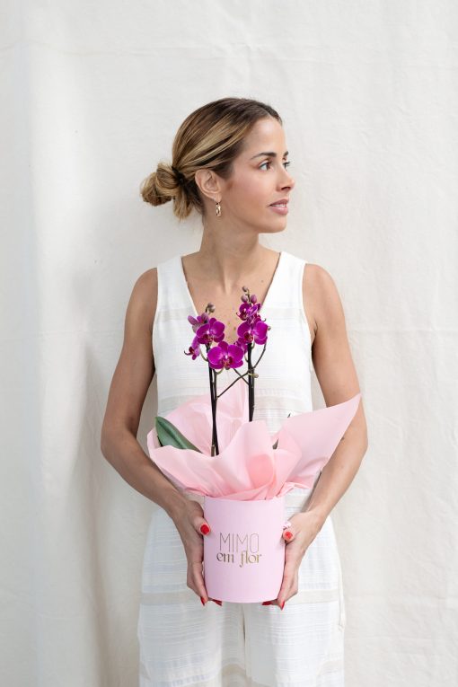 Box M Orquídea Plantada com Vela Pote Magnólia Pacífica - Image 3