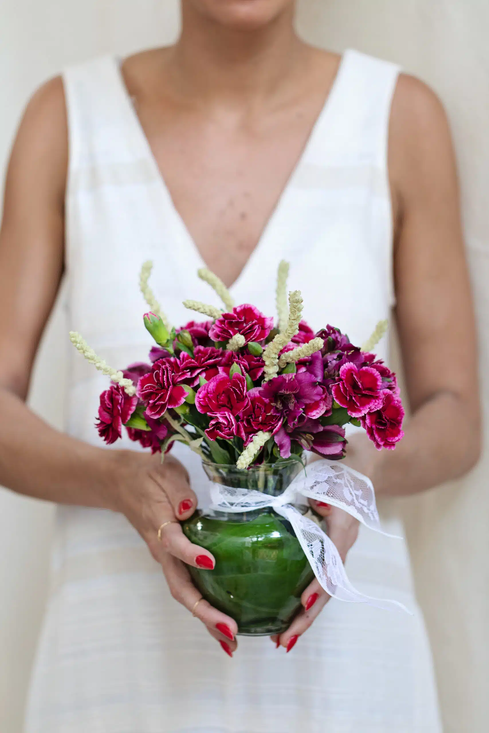 Vaso Vidro Cravina Pink com Vela Pote Magnólia Pacífica - Image 2