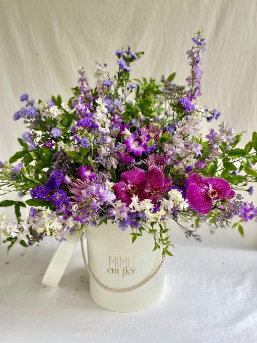 Box Arranjo GG Tons de Roxo e Lilás com Orquídea - Image 2